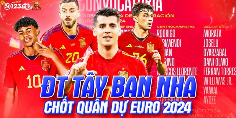 Đội hình chính thức Tây Ban Nha Euro 2024